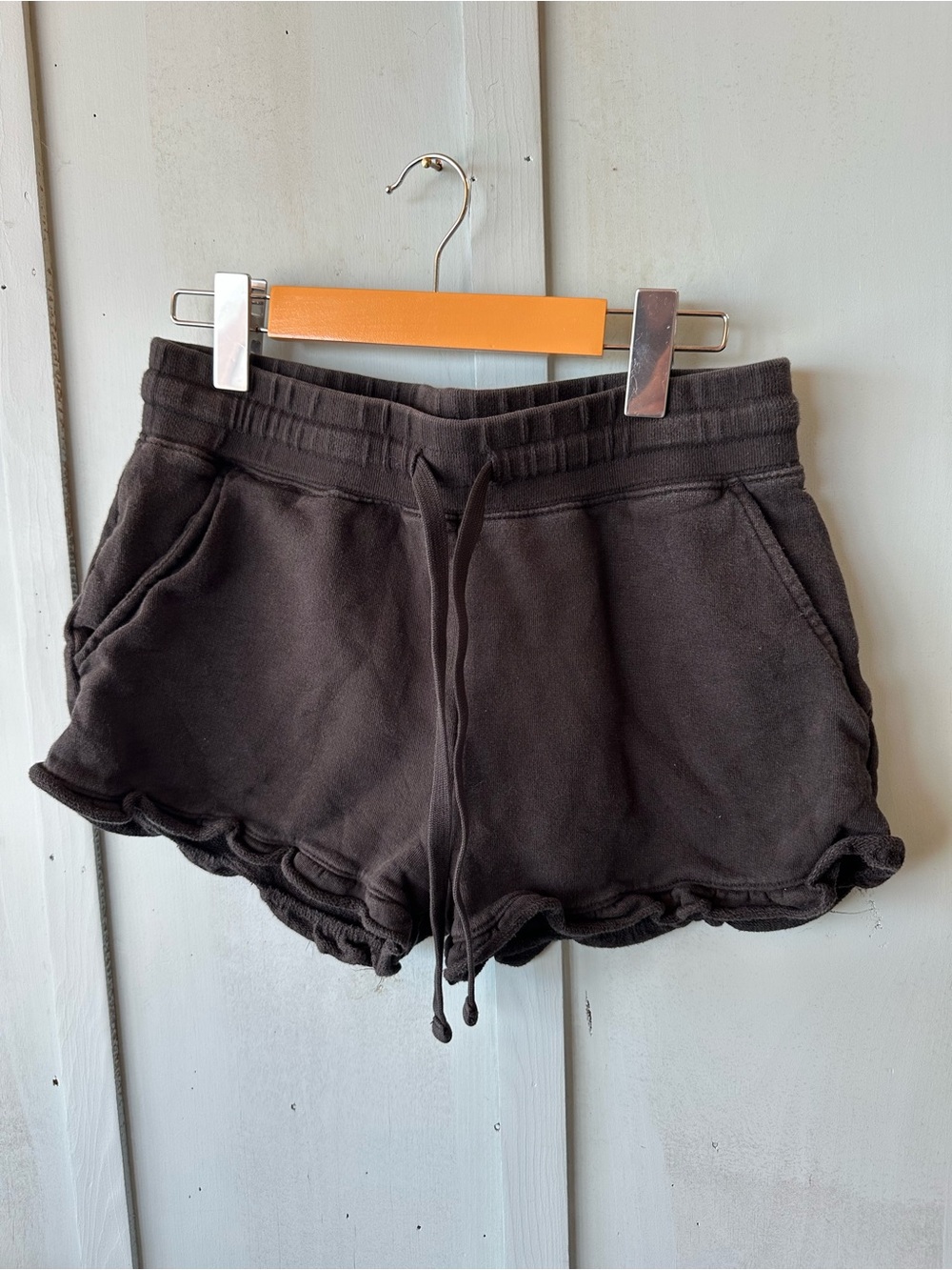 Rebecca Minkoff Black Ruffle Hem Casual Shorts - Picture 4 of 9